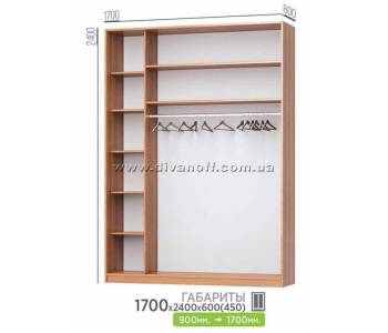 Шкаф купе 1400х2400х600(450) Стандарт Шкаф купе 1400х2400х600(450) Стандарт