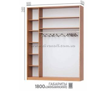 Шкаф купе 1800х2400х600(450) Уни