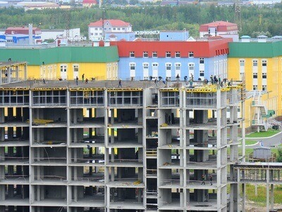 бетонный каркас дома